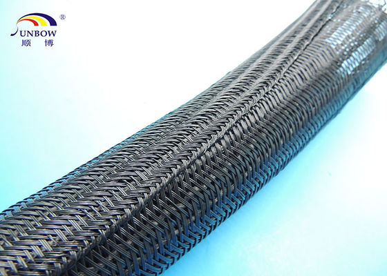 China Polyester Uitzetbare Gevlechte Kabel Met hoge weerstand Sleeving voor Draaduitrusting leverancier