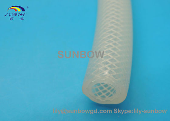 China SUNBOW 12MM Food Grade Extruded Fiber Reinforced Silicone Rubber Tubing leverancier