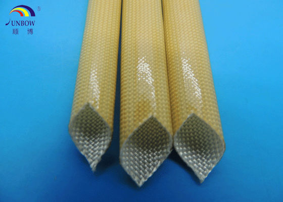 China Class F oil-resistant polyurethane fiberglass braided sleeving leverancier