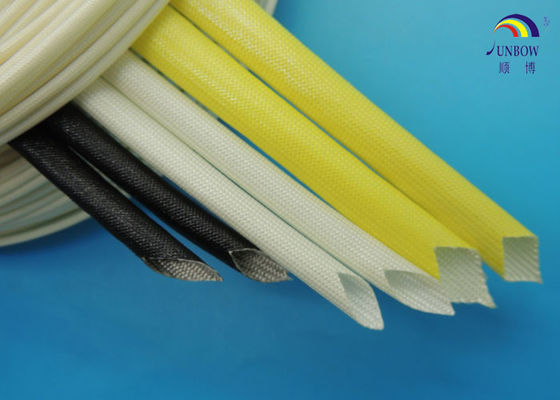 China F van de het Gebruiks de Acryldeklaag van de Klassenmotor Glasvezel Sleeving voor Flexibele Draad en Kabelkoker leverancier