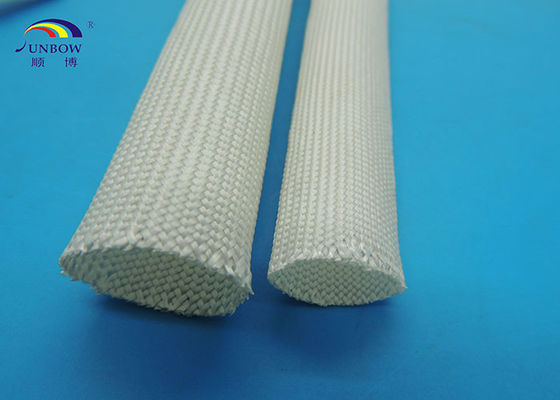 China Niet alkali Gevlechte Glasvezel Op hoge temperatuur Sleeving voor Isolatie/Dradenassemblage leverancier