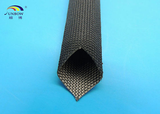 China 400 ℃ Flexibele Zwarte of Witte Glasvezel Op hoge temperatuur Sleeving voor Kabels leverancier